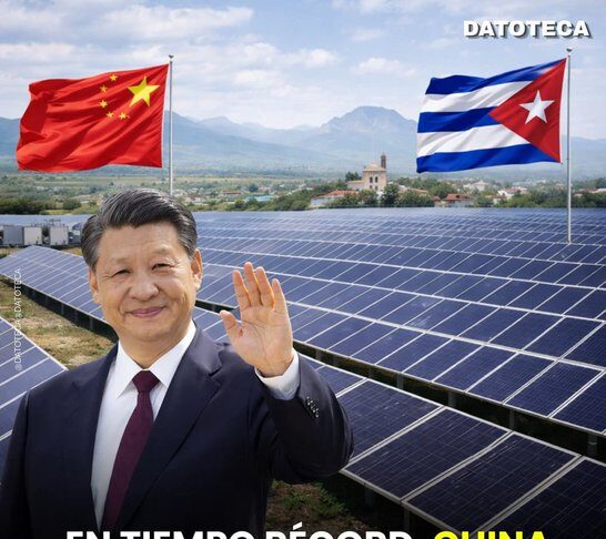 EN TIEMPO RÉCOR CHINA INSTALA 75 CENTRALES DE ENERGÍA SOLAR EN CUBA.