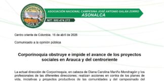 Corporinoquia obstruye e impide el avance de proyectos sociales en Arauca: denuncia ASONALCA