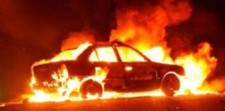 Bomberos controlaron incendio de vehículo en el municipio de Arauquita.