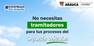 Gobernación recuerda que no se requieren tramitadores para procesos del impuesto vehicular