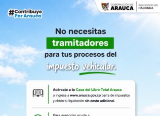 Gobernación recuerda que no se requieren tramitadores para procesos del impuesto vehicular