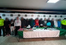 Once personas capturadas en Arauca durante la semana 26, según balance policial