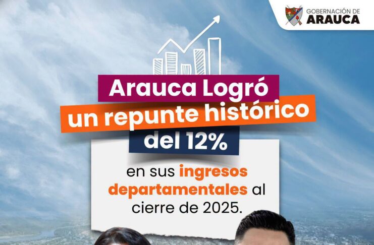 Estrategias tributarias impulsan repunte histórico del 12% en ingresos de Arauca al cierre de 2025